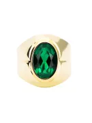 Ring Vintage Jewlery Emerald 14K Yellow gold vrc296y